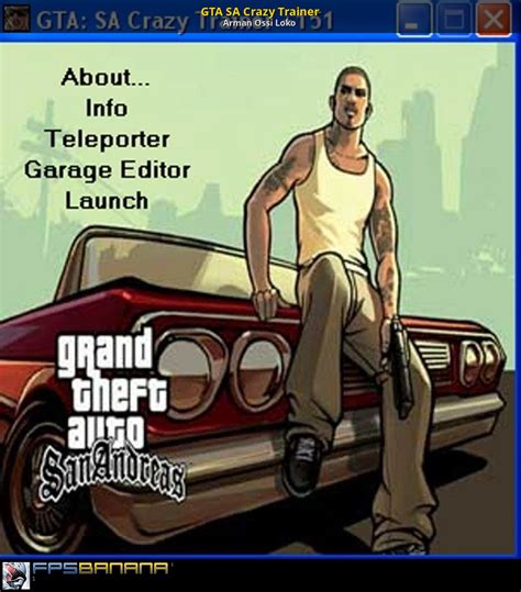 Grand Theft Auto: San Andreas (GTA SA): Crazy Trainer v2.41 (+350) [1.0.